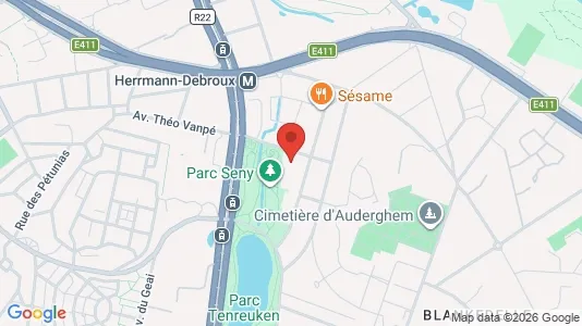 Apartments for rent i Brussels Oudergem - kort over placeringen