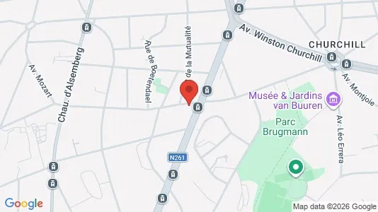 Apartments for rent i Brussels Ukkel - kort over placeringen