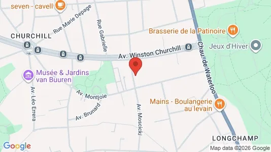 Apartments for rent i Brussels Ukkel - kort over placeringen