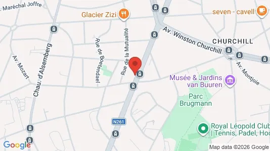 Apartments for rent i Brussels Ukkel - kort over placeringen