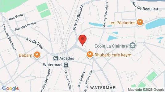 Apartments for rent i Brussels Watermaal-Bosvoorde - kort over placeringen