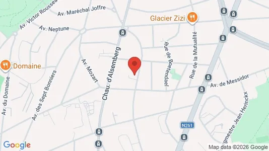 Apartments for rent i Brussels Ukkel - kort over placeringen
