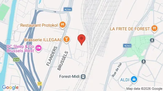 Apartments for rent i Brussels Vorst - kort over placeringen