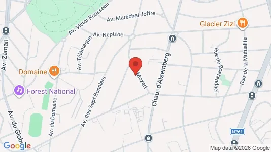 Apartments for rent i Brussels Vorst - kort over placeringen