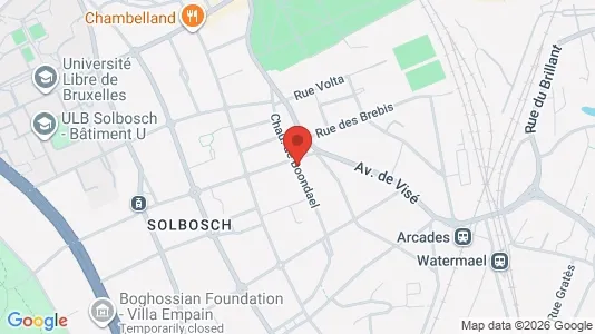 Apartments for rent i Brussels Elsene - kort over placeringen