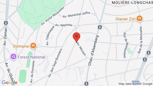 Apartments for rent i Brussels Vorst - kort over placeringen