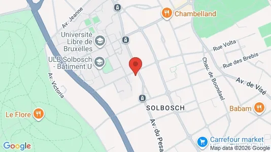 Apartments for rent i Brussels Elsene - kort over placeringen