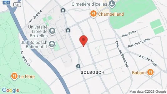 Apartments for rent i Brussels Elsene - kort over placeringen