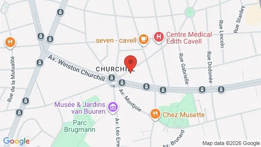Apartments for rent i Brussels Ukkel - kort over placeringen