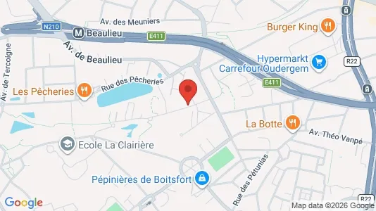 Apartments for rent i Brussels Oudergem - kort over placeringen