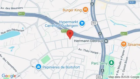 Apartments for rent i Brussels Oudergem - kort over placeringen