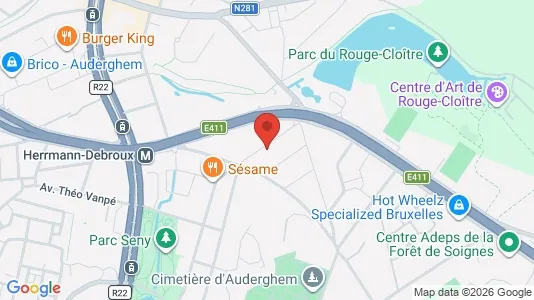 Apartments for rent i Brussels Oudergem - kort over placeringen
