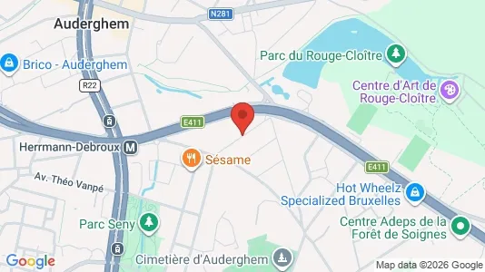 Apartments for rent i Brussels Oudergem - kort over placeringen