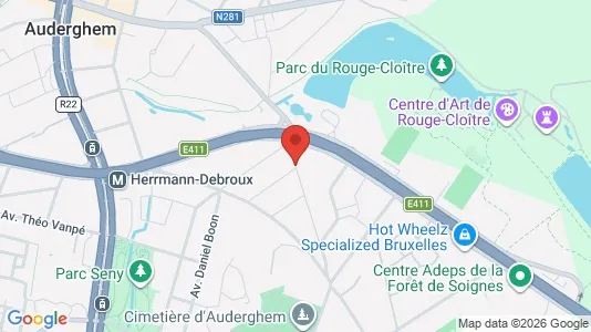 Apartments for rent i Brussels Oudergem - kort over placeringen
