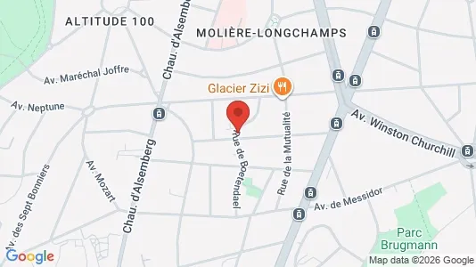 Apartments for rent i Brussels Ukkel - kort over placeringen