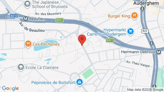 Apartments for rent i Brussels Oudergem - kort over placeringen