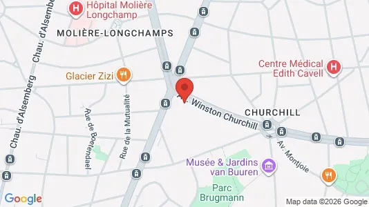 Apartments for rent i Brussels Ukkel - kort over placeringen