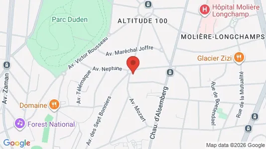 Apartments for rent i Brussels Ukkel - kort over placeringen