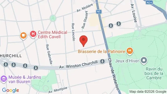 Apartments for rent i Brussels Ukkel - kort over placeringen