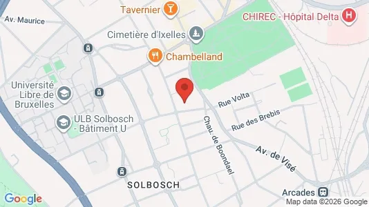 Apartments for rent i Brussels Elsene - kort over placeringen