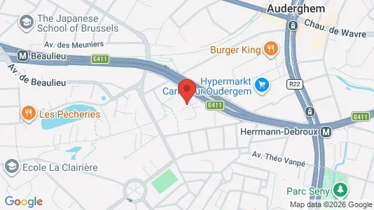 Apartments for rent i Brussels Oudergem - kort over placeringen