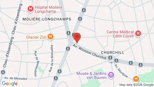 Apartments for rent i Brussels Ukkel - kort over placeringen