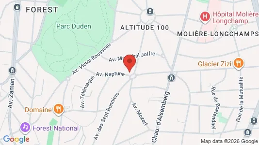 Apartments for rent i Brussels Vorst - kort over placeringen