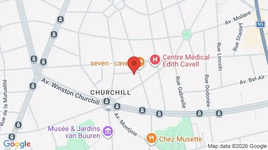 Apartments for rent i Brussels Ukkel - kort over placeringen