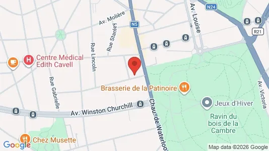 Apartments for rent i Brussels Ukkel - kort over placeringen