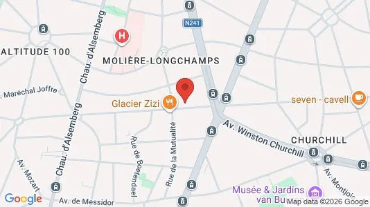 Apartments for rent i Brussels Ukkel - kort over placeringen