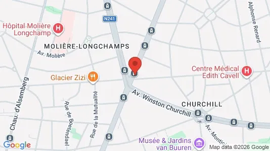 Apartments for rent i Brussels Ukkel - kort over placeringen