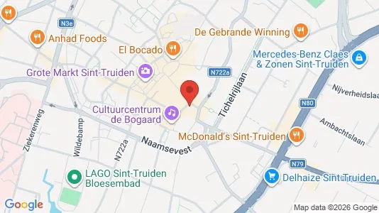 Apartments for rent i Sint-Truiden - kort over placeringen