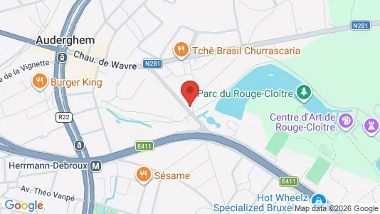 Apartments for rent i Brussels Oudergem - kort over placeringen