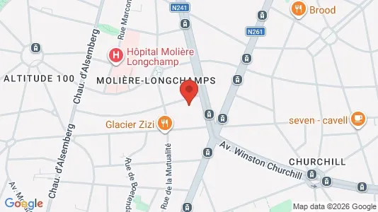 Apartments for rent i Brussels Vorst - kort over placeringen