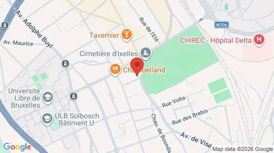 Apartments for rent i Brussels Elsene - kort over placeringen