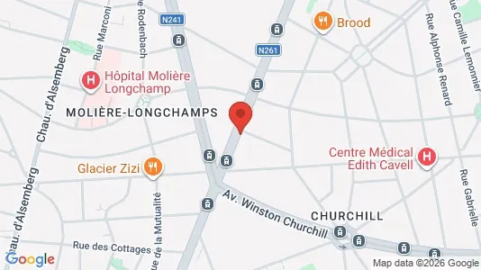 Apartments for rent i Brussels Elsene - kort over placeringen