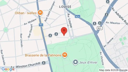 Apartments for rent i Brussels Elsene - kort over placeringen