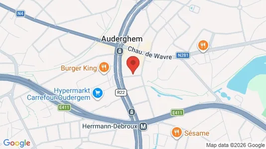 Apartments for rent i Brussels Oudergem - kort over placeringen