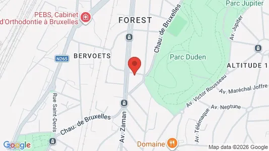 Apartments for rent i Brussels Vorst - kort over placeringen