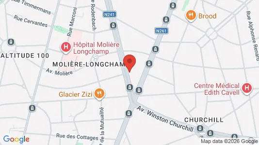 Apartments for rent i Brussels Vorst - kort over placeringen