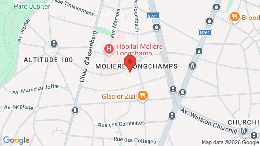 Apartments for rent i Brussels Vorst - kort over placeringen