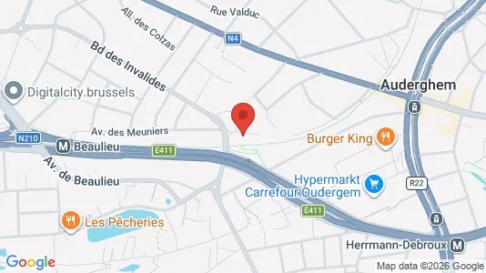 Apartments for rent i Brussels Oudergem - kort over placeringen