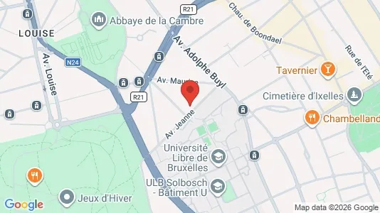 Apartments for rent i Brussels Elsene - kort over placeringen