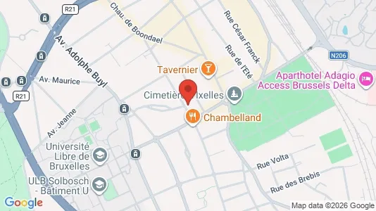 Apartments for rent i Brussels Elsene - kort over placeringen