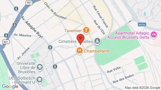 Apartments for rent i Brussels Elsene - kort over placeringen