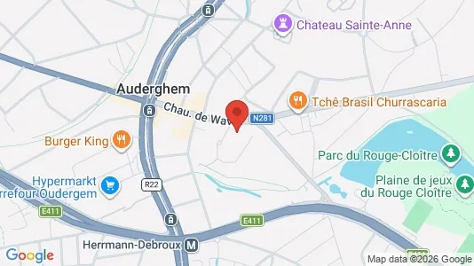 Apartments for rent i Brussels Oudergem - kort over placeringen