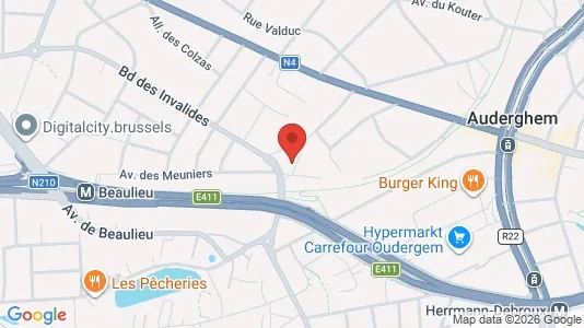 Apartments for rent i Brussels Oudergem - kort over placeringen