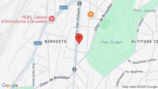 Apartments for rent i Brussels Vorst - kort over placeringen