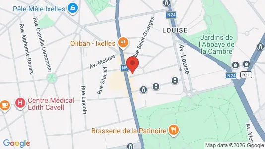 Apartments for rent i Brussels Ukkel - kort over placeringen