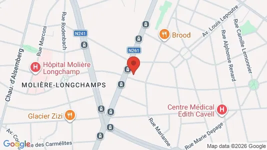Apartments for rent i Brussels Vorst - kort over placeringen